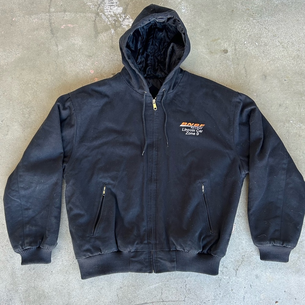 Carhartt style BNSF Railroad work jacket